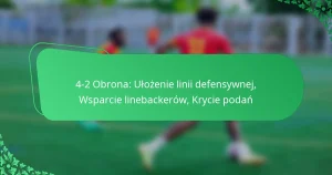 4-2 Obrona: Ułożenie linii defensywnej, Wsparcie linebackerów, Krycie podań